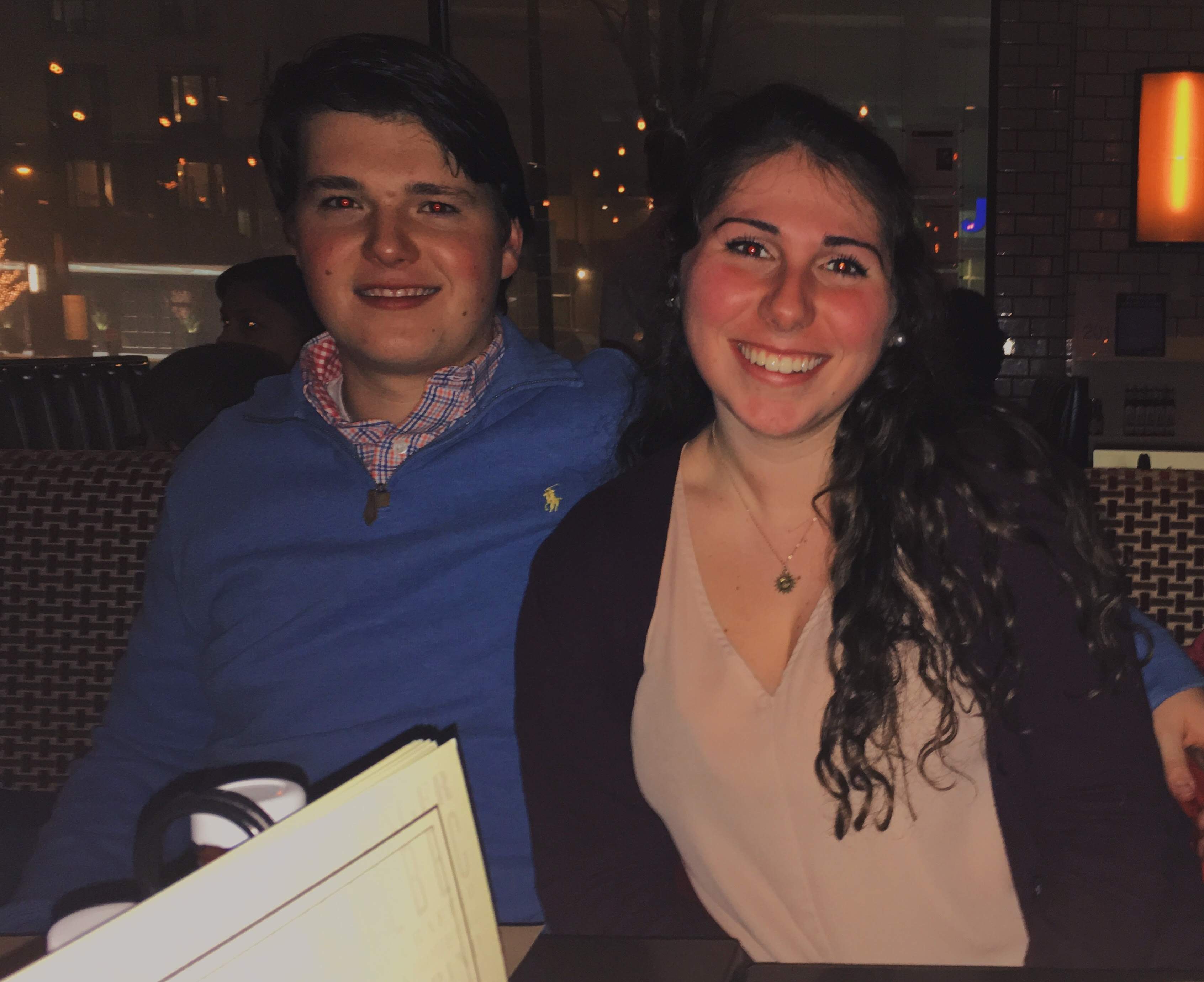 Kayla and Peter on one of their first dates.